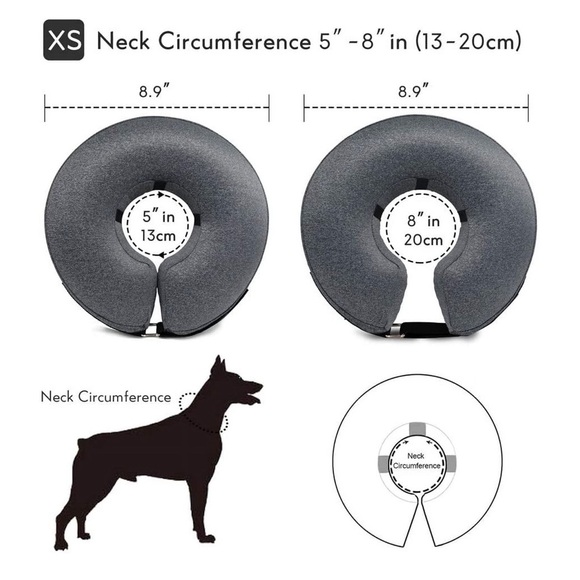 Protective Recovery Cone for X-Small Dogs and Cats & Puppies - (Neck:5"-8") - Picture 5 of 12